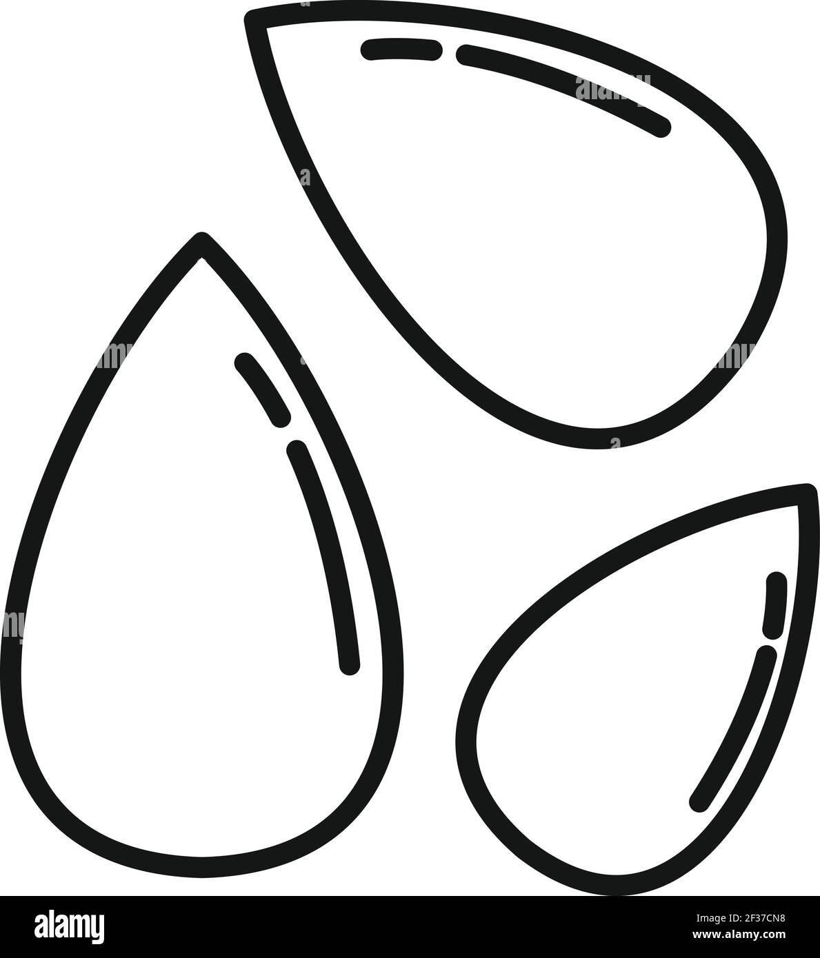 Icône de semences agricoles, style de contour Illustration de Vecteur