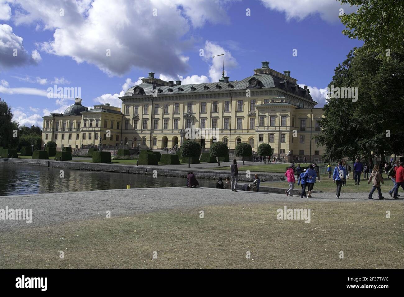 Drottningholm, Stockholm, Suède, Schweden; Palais Drottningholm - vue générale; Schloss Drottningholm - Gesamtansicht; Pałac królewski Banque D'Images