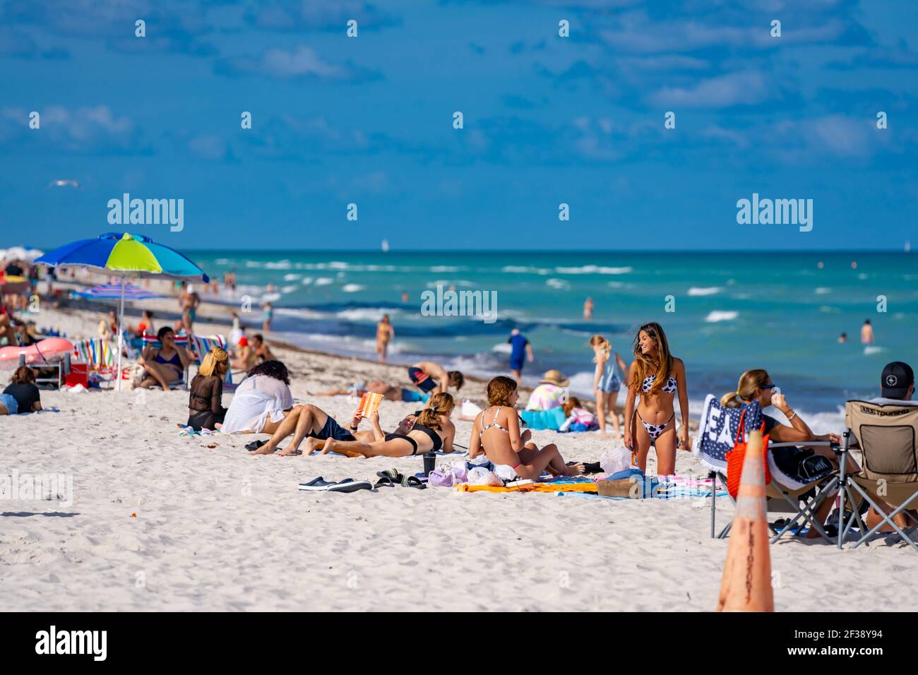 Vacances de printemps Miami Beach FL États-Unis Banque D'Images