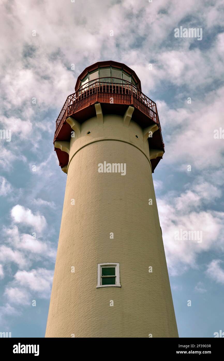 Phare de Cape May, cap May point, New Jersey. Banque D'Images