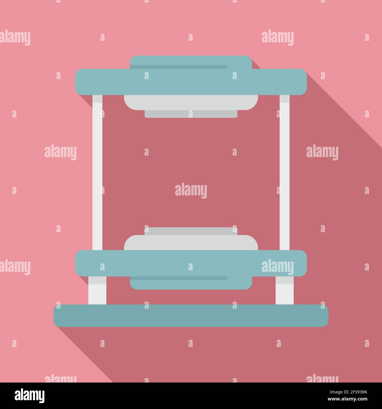 Icône d'équipement de montage de pneu, à plat Illustration de Vecteur