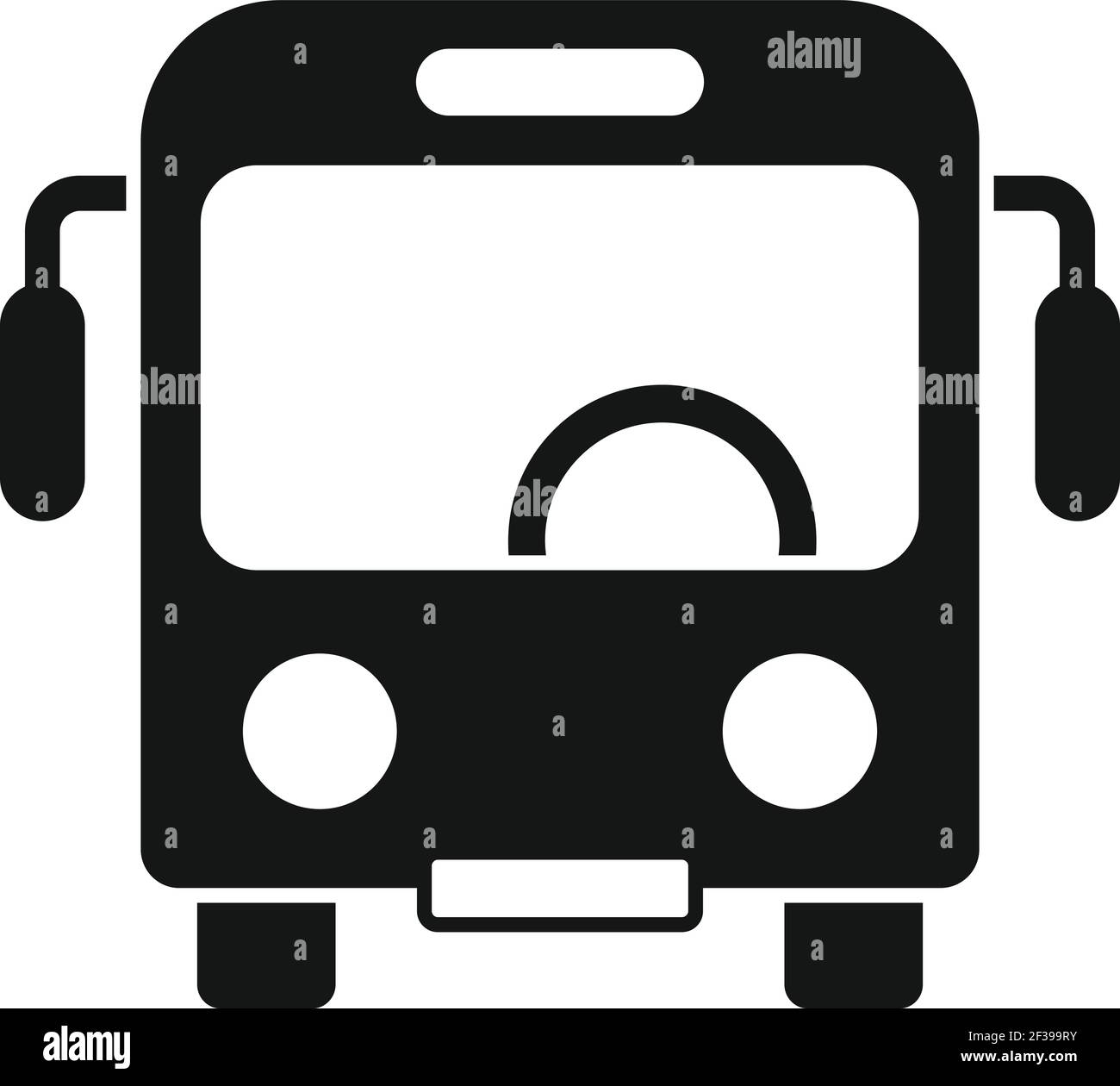 Icône de bus de trajet, style simple Illustration de Vecteur