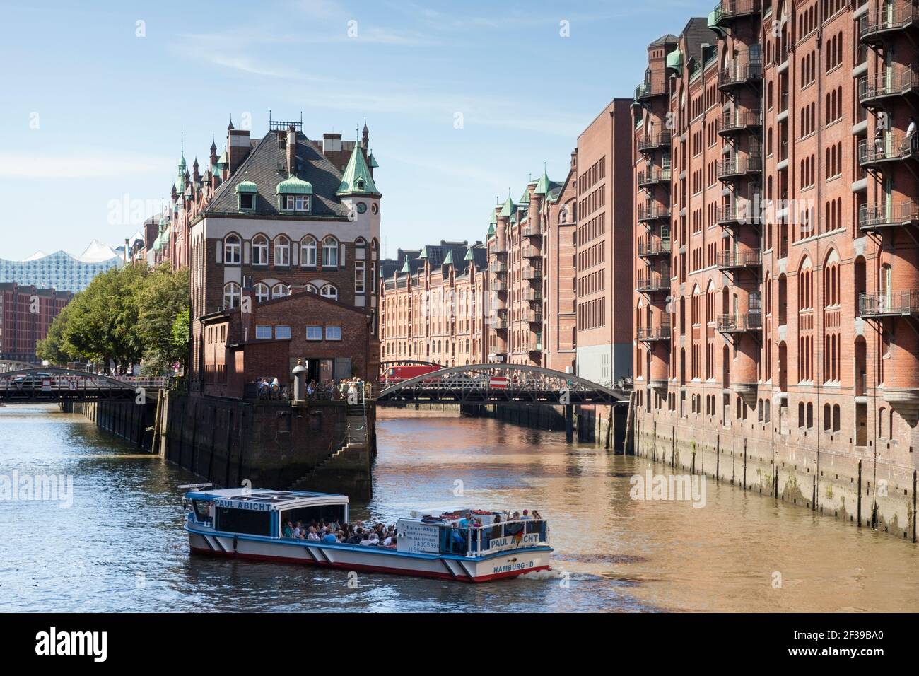 Géographie / voyage, Allemagne, Hambourg, Speicherstadt, dike, Fleetschloesschen (petit château de canal), pas, droits-supplémentaires-autorisation-Info-non-disponible Banque D'Images