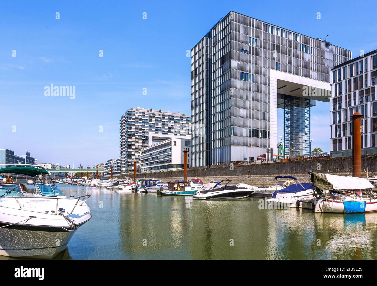 Géographie / voyage, Allemagne, Rhénanie-du-Nord-Westphalie, Cologne, Cologne, Rheinauhafen (port de Rheinau), droits-supplémentaires-autorisation-Info-non-disponible Banque D'Images