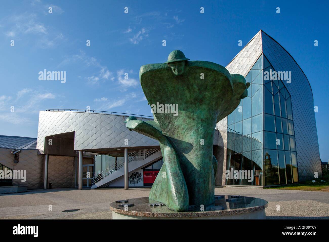 Courseulles-sur-Mer (Normandie, Nord de la France) : le Centre Juno Beach, musée dédié au débarquement en Normandie et lieu de mémoire consacré à t Banque D'Images