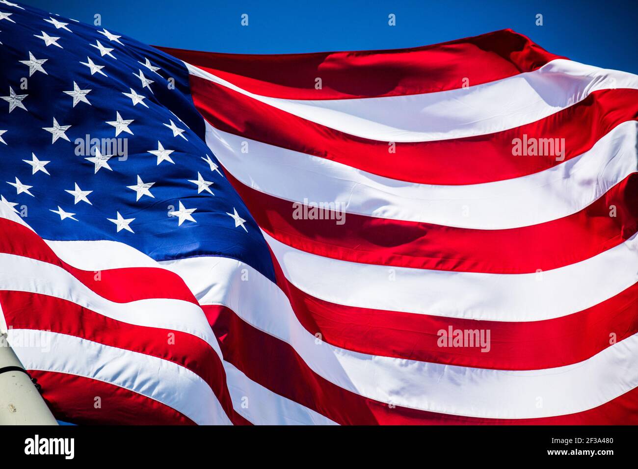 DRAPEAU AMÉRICAIN podium pendant le championnat de Formule E 2019, à New York, Etats-Unis, du 12 au 14 juillet - photo Germain Hazard / DPPI Banque D'Images