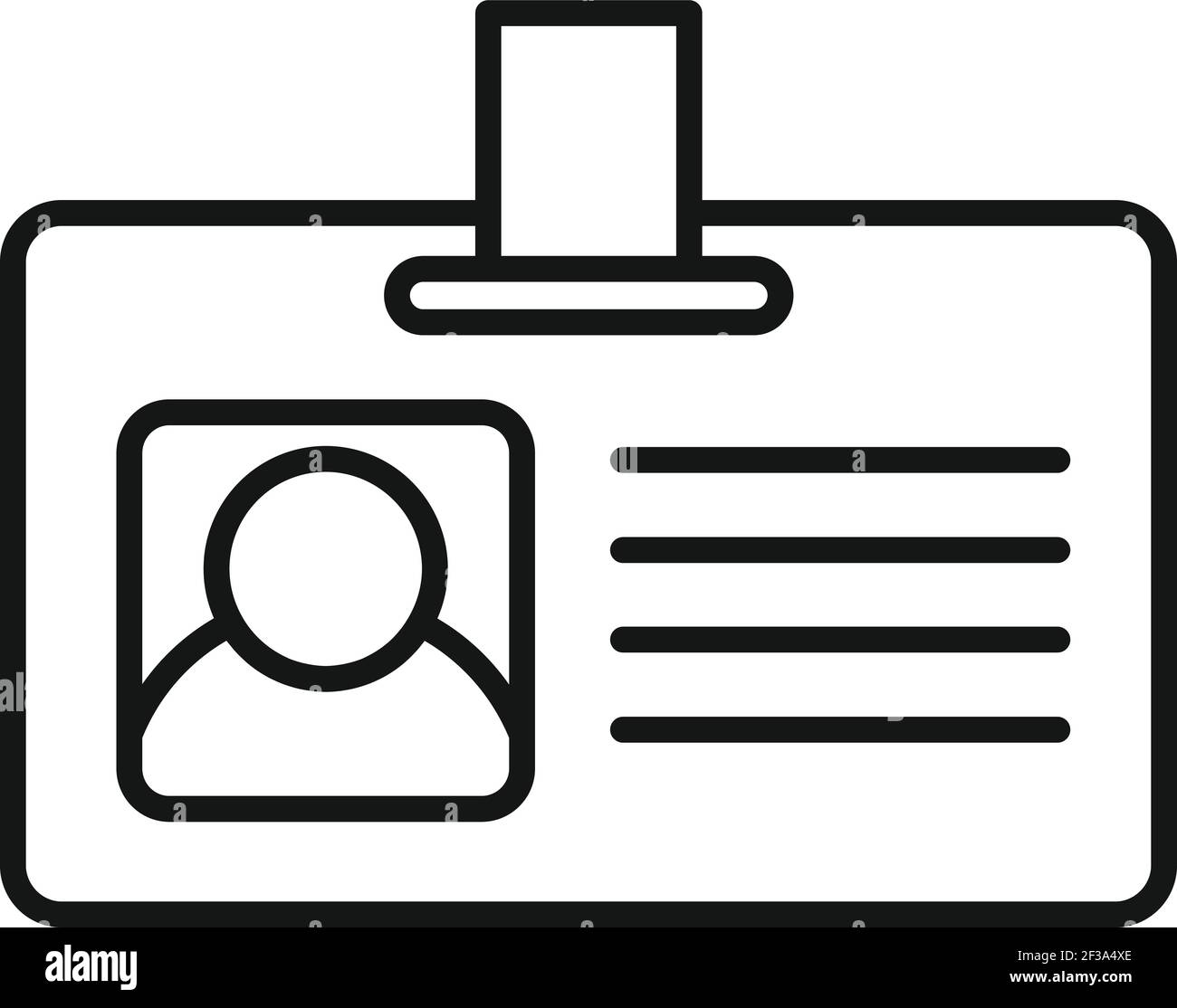 Icône de badge d'agent de voyage, style de contour Illustration de Vecteur