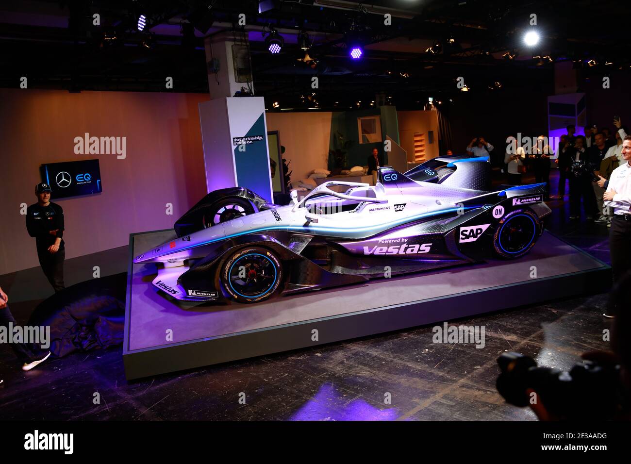 Lancement de la Mercedes EQ FE Silver Arrow 01 au salon automobile de Francfort IAA 2019, à Francfort-sur-le-main Allemagne, le 11 septembre 2019 - photo Xabi Bonilla / DPPI Banque D'Images