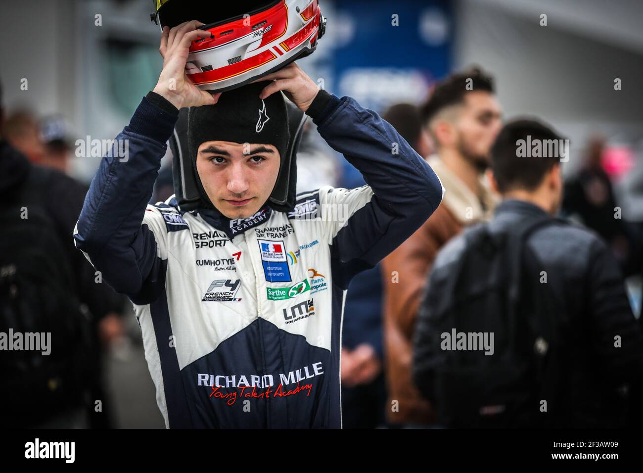 VALENTE Enzo (fra), F4 Ffsa Academy, portrait lors du championnat de france FFSA GT4 2019, du 19 au 22 avril, à Nogaro, France - photo Jean Michel le Meur / DPPI Banque D'Images