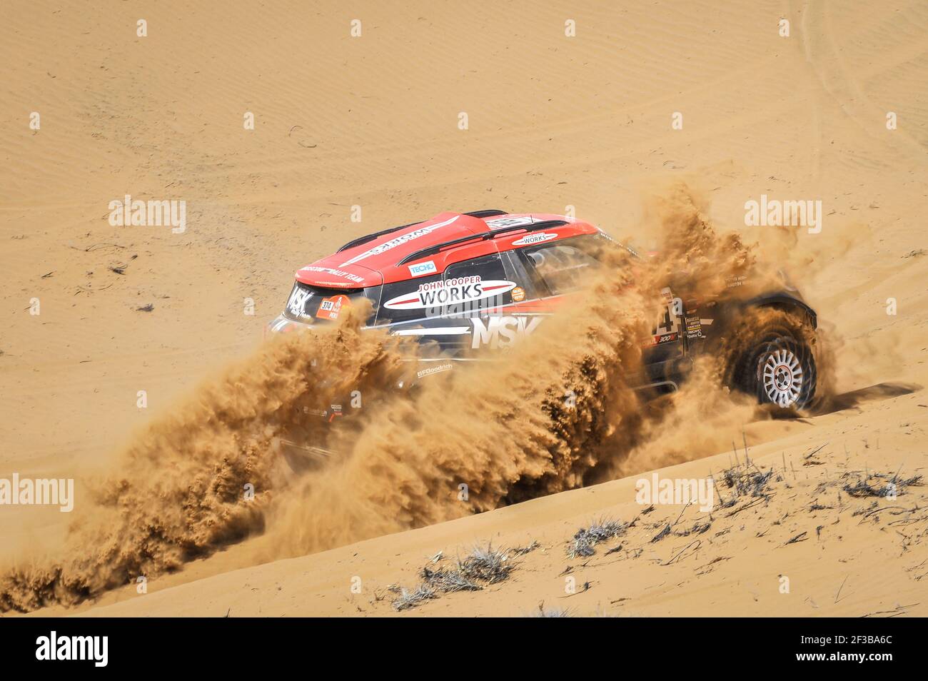 374 KROTOV Denis (rus), TSYRO Dmytro (ukr), Mini, MSK Rally Team, Groupe T1, Classe 2, Auto, action pendant la Dakar 2019, étape 5, Tacna - Arequipa, pérou, le 11 janvier - photo DPPI Banque D'Images