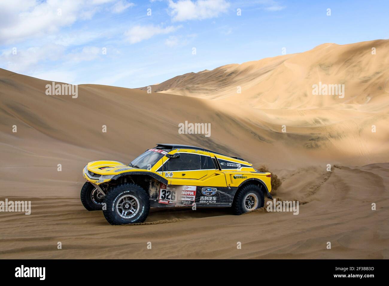 326 GACHE Philippe (FRA), PREVOT Stephane (bel), Buggy, Geely Auto Shell Lubricant Cooper Tiret, Groupe T1, classe 3, Auto, action pendant le Dakar 2019, étape 5, Moquegua - Arequipa, pérou, le 11 janvier - photo Eric Vargiolu / DPPI Banque D'Images