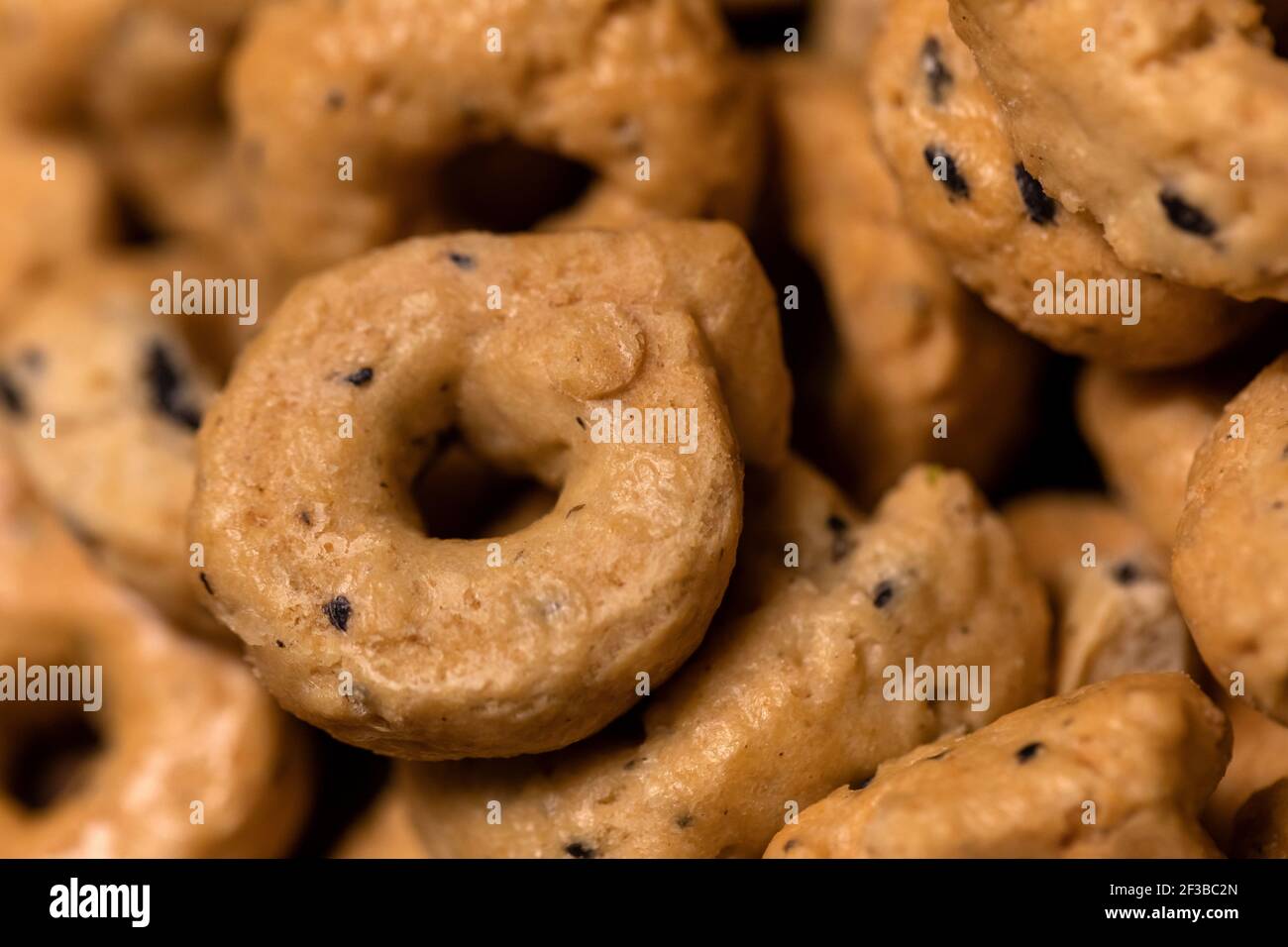 En-cas italien traditionnel taralli gros plan Banque D'Images