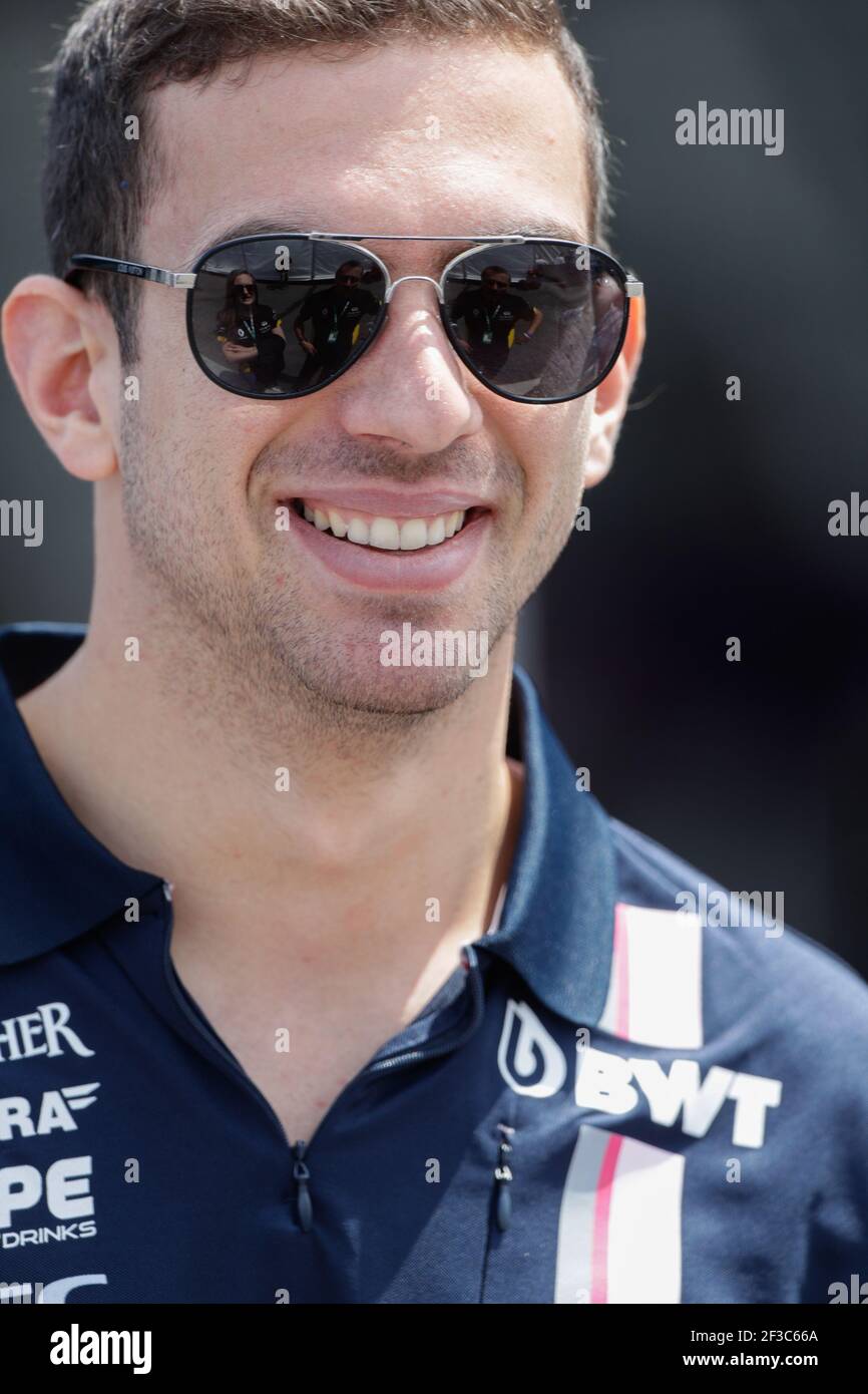 LATIFI Nicolas (CAN), Force India F1 VJM11, portrait du Championnat du monde de Formule 1 2018, Grand Prix du Canada du 7 au 10 juin à Montréal - photo Frédéric le Floc'h / DPPI Banque D'Images