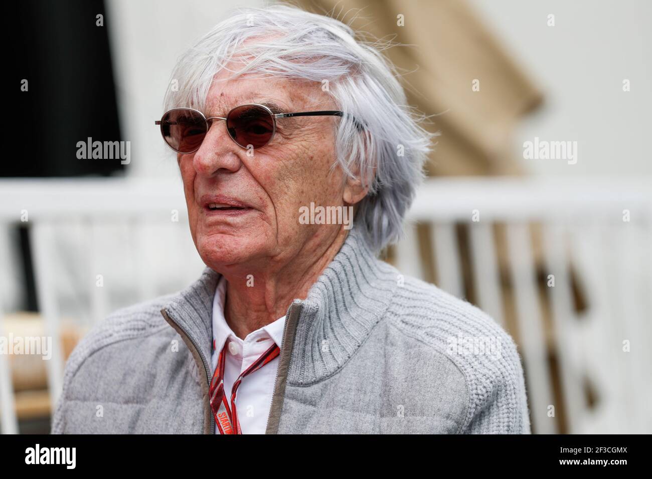 ECCLESTONE Bernie (gbr), portrait lors du Championnat du monde de Formule 1 2018, Grand Prix d'Europe en Azerbaïdjan du 26 au 29 avril à Bakou - photo Florent Gooden / DPPI Banque D'Images