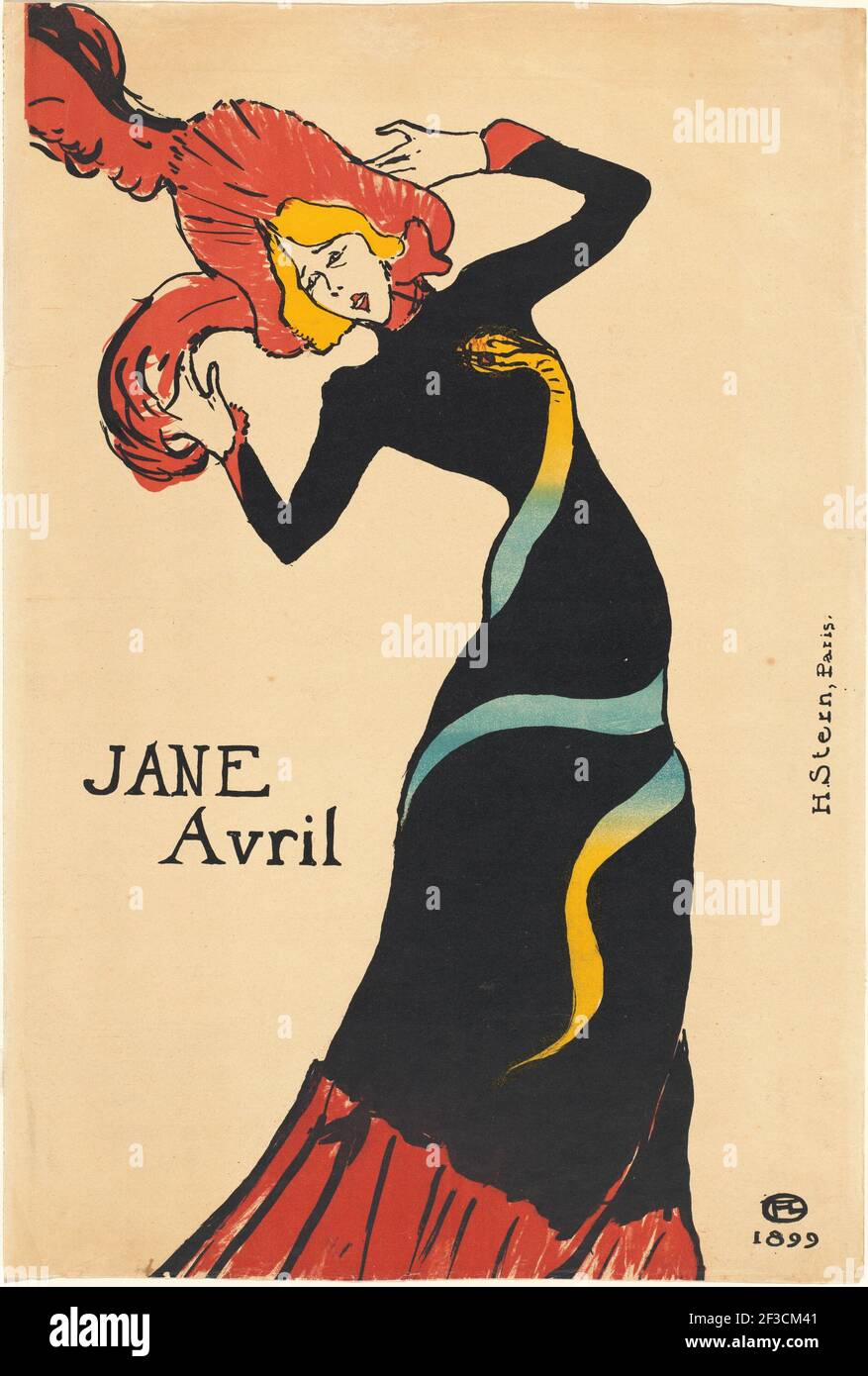 Jane Avril, 1899. Banque D'Images