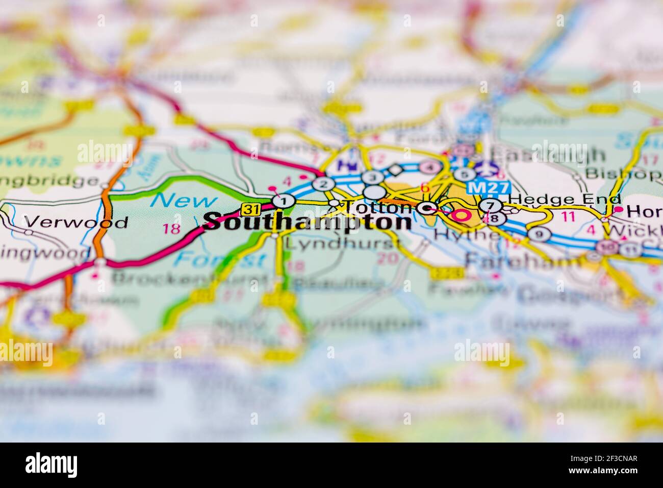 Carte de southampton Banque de photographies et d’images à haute