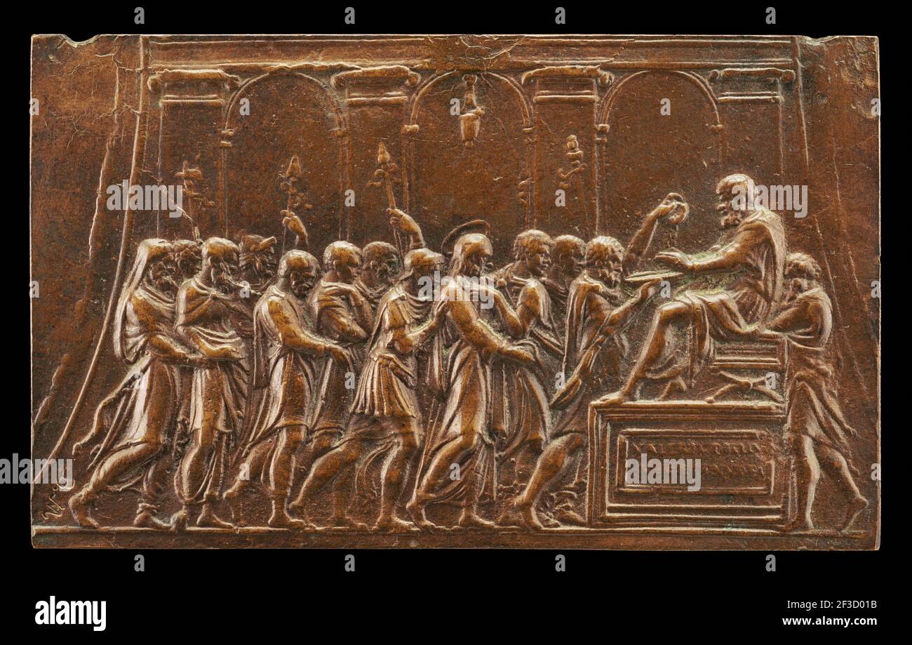 Christ a apporté devant Pontius Pilate. Banque D'Images