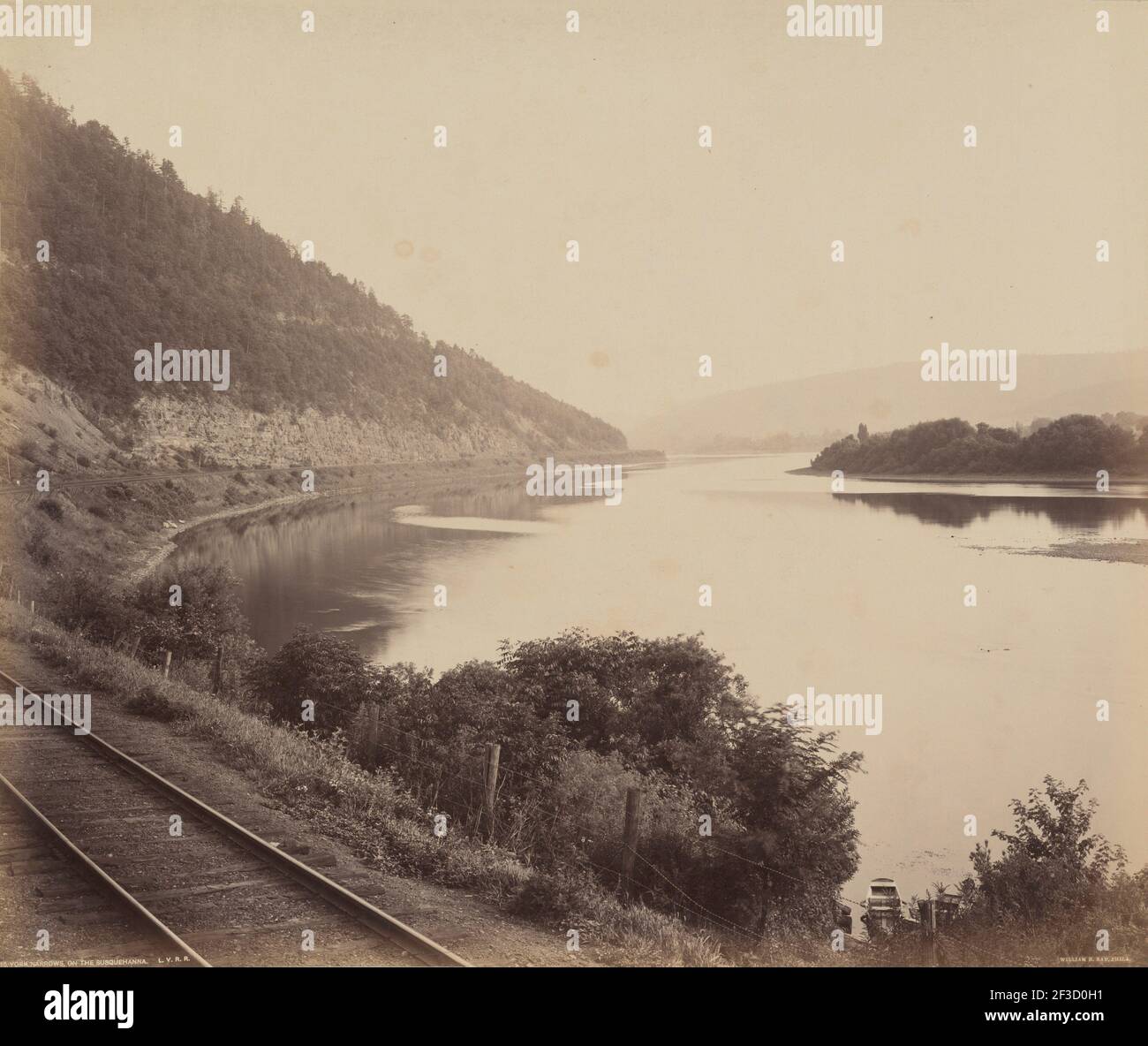 York Narrows, sur la Susquehanna, c. 1895. Banque D'Images