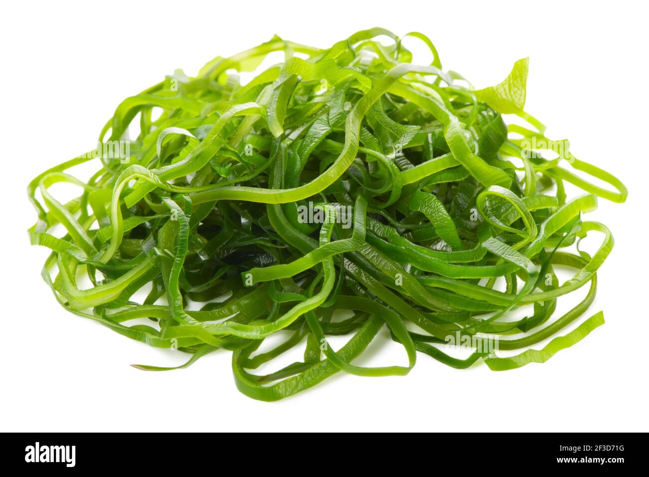 salade d'algues gracilaria ogonori isolée sur fond blanc, cuisine traditionnelle japonaise Banque D'Images