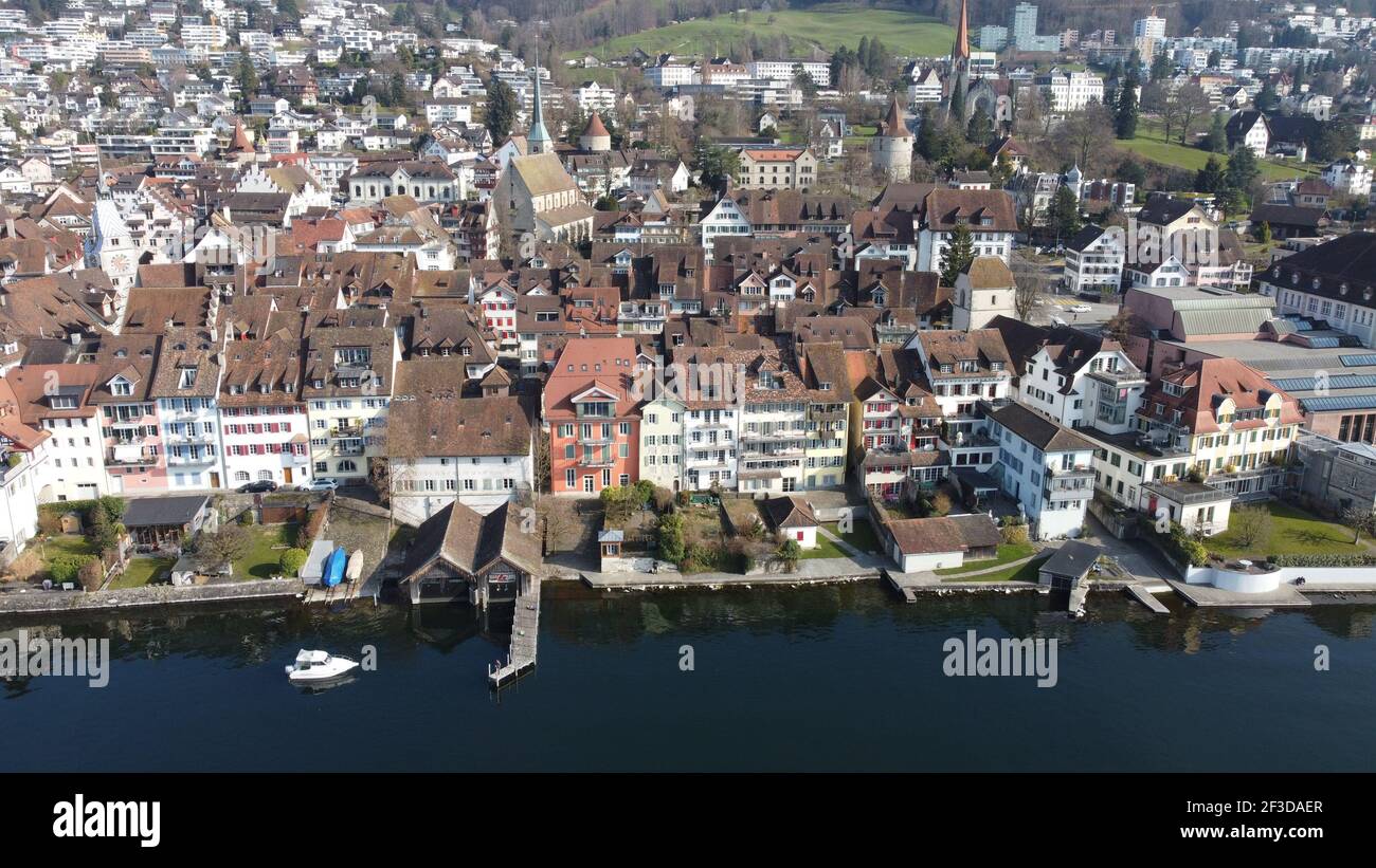 Ville de Zoug, Suisse Banque D'Images