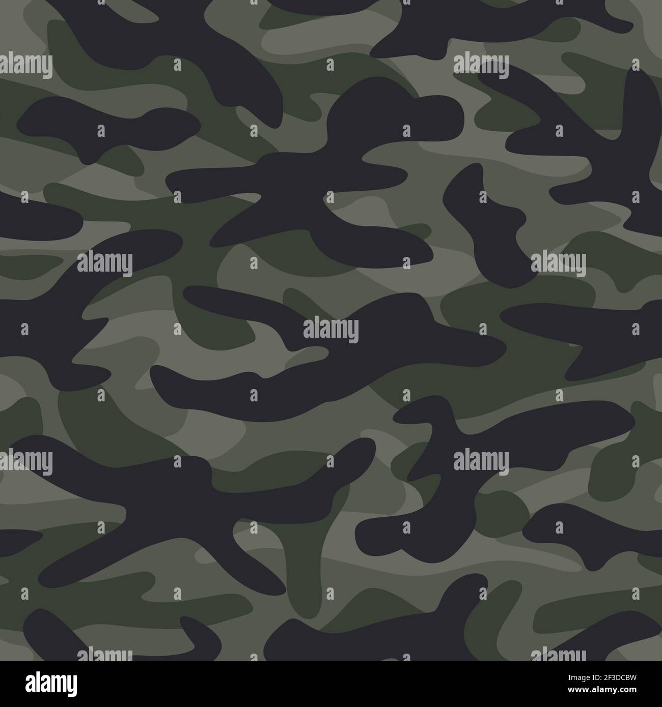 Illustration de motif kaki camouflage Vector sans couture. Imprimé camouflage pour un motif textile de mode. Illustration de Vecteur