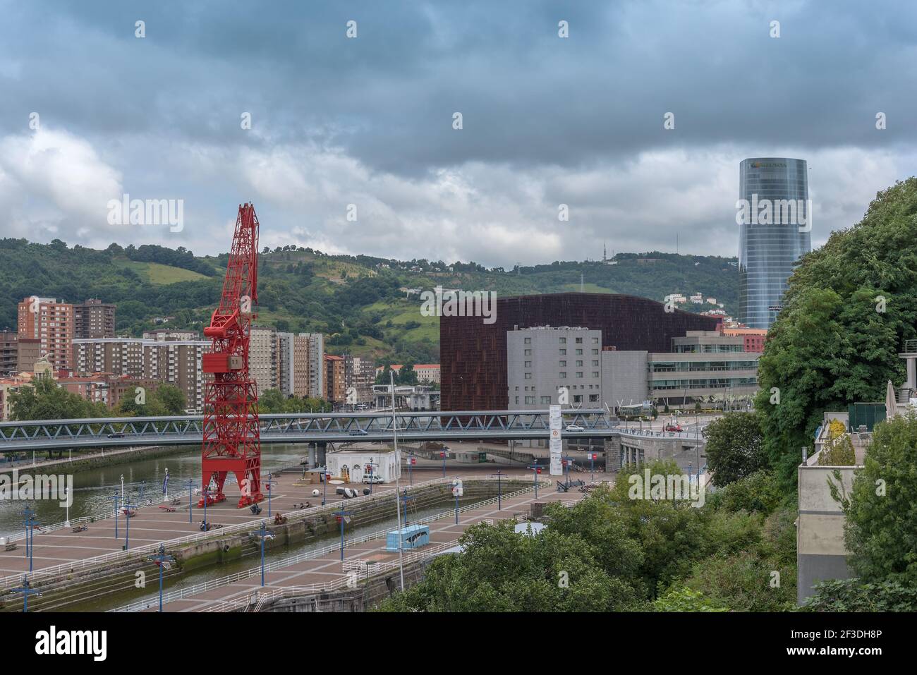 Vue extérieure du Musée maritime de Bilbao, pays basque, Espagne Banque D'Images