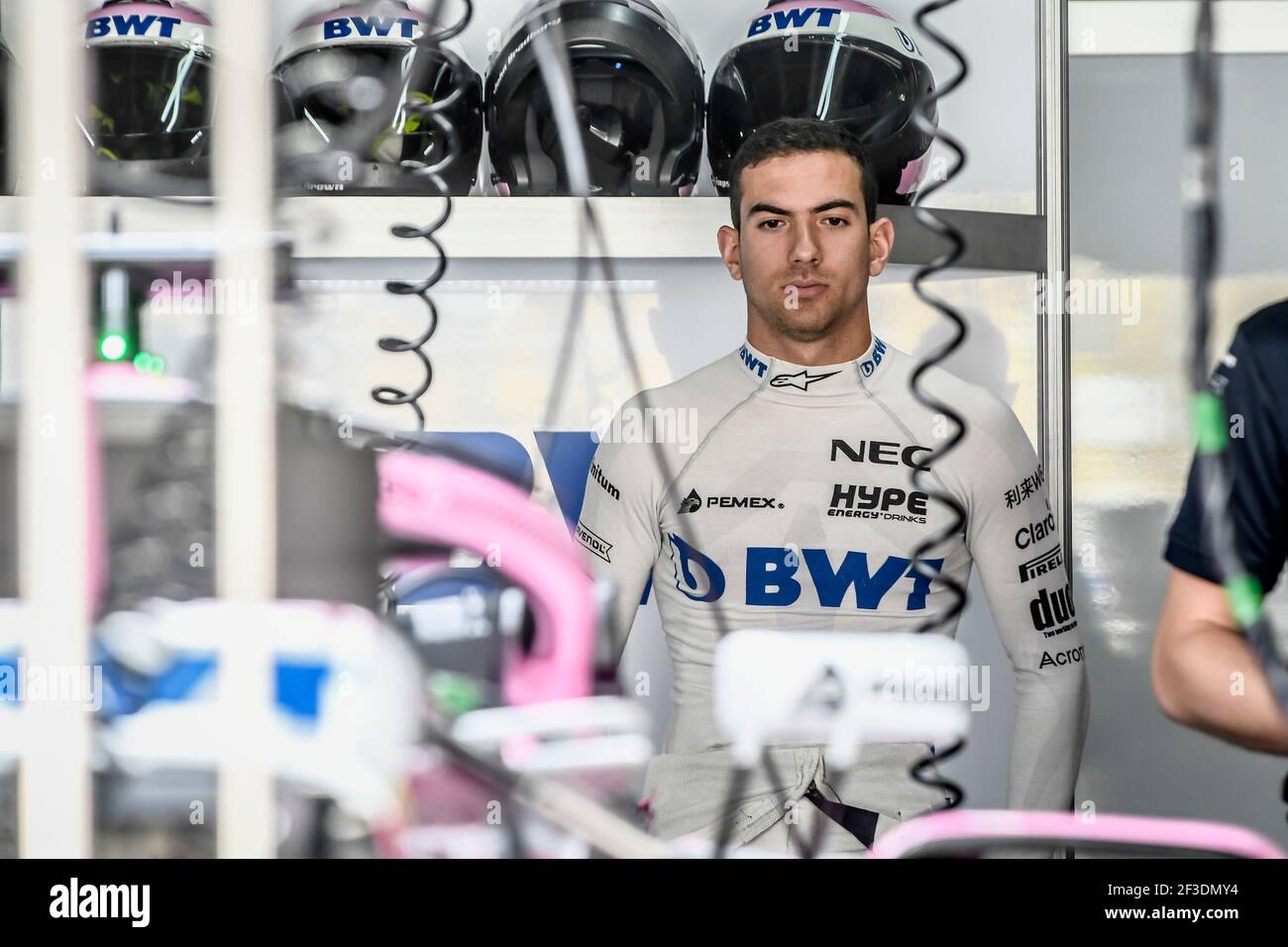 LATIFI Nicolas (CAN), Racing point Force India F1 VJM11, portrait lors du Championnat du monde de Formule 1 2018, Grand Prix du Brésil du 08 au 11 novembre à Sao Paulo, Brésil - photo Eric Vargiolu / DPPI. Banque D'Images