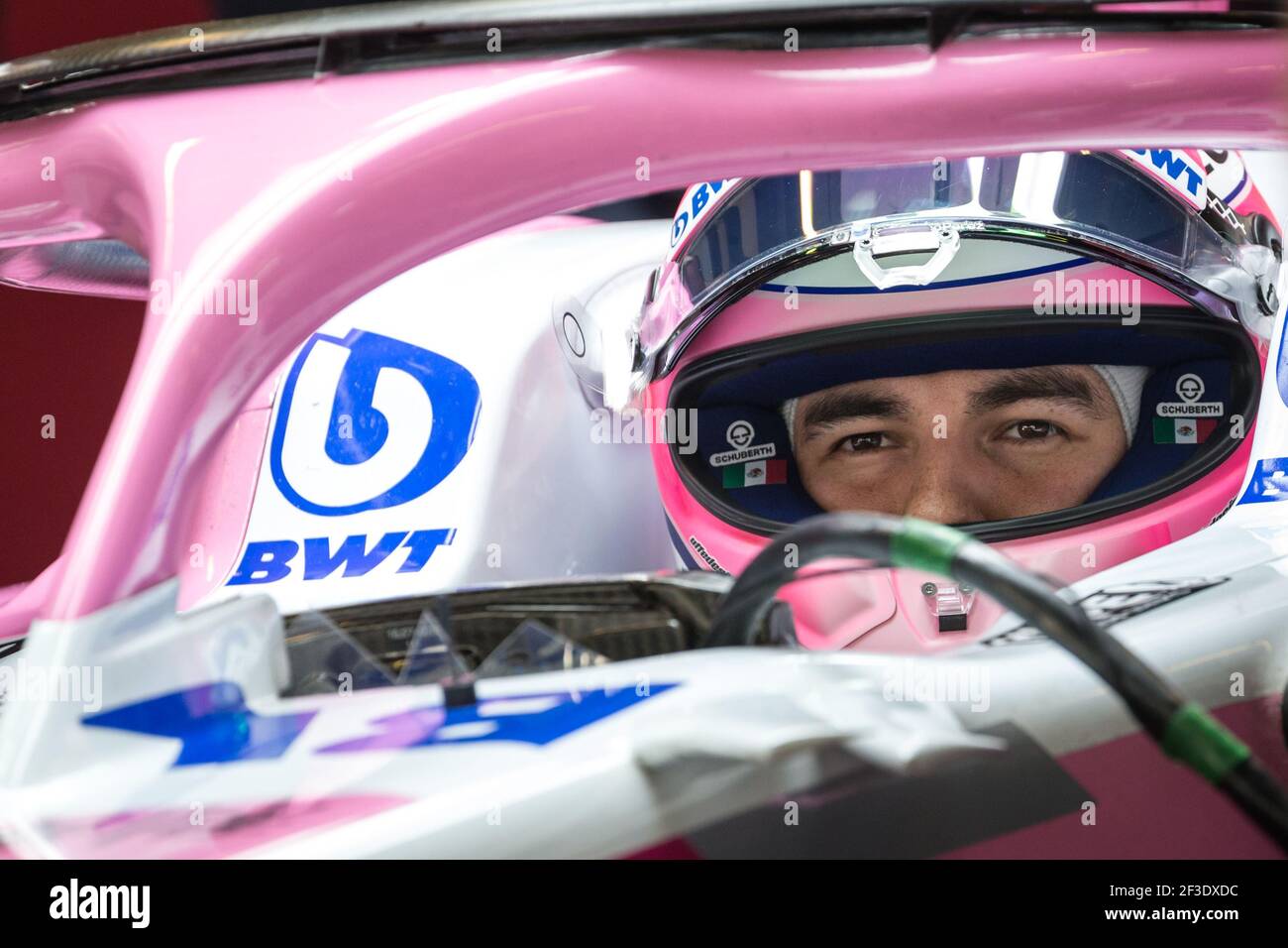 11 PEREZ Sergio (mex), Racing point Force India F1 VJM11, action pendant 2018 tests de F1 à Abu Dhabi, eau, le 27 novembre 2018 - photo Sebastiaan Rozendaal / DPPI Banque D'Images