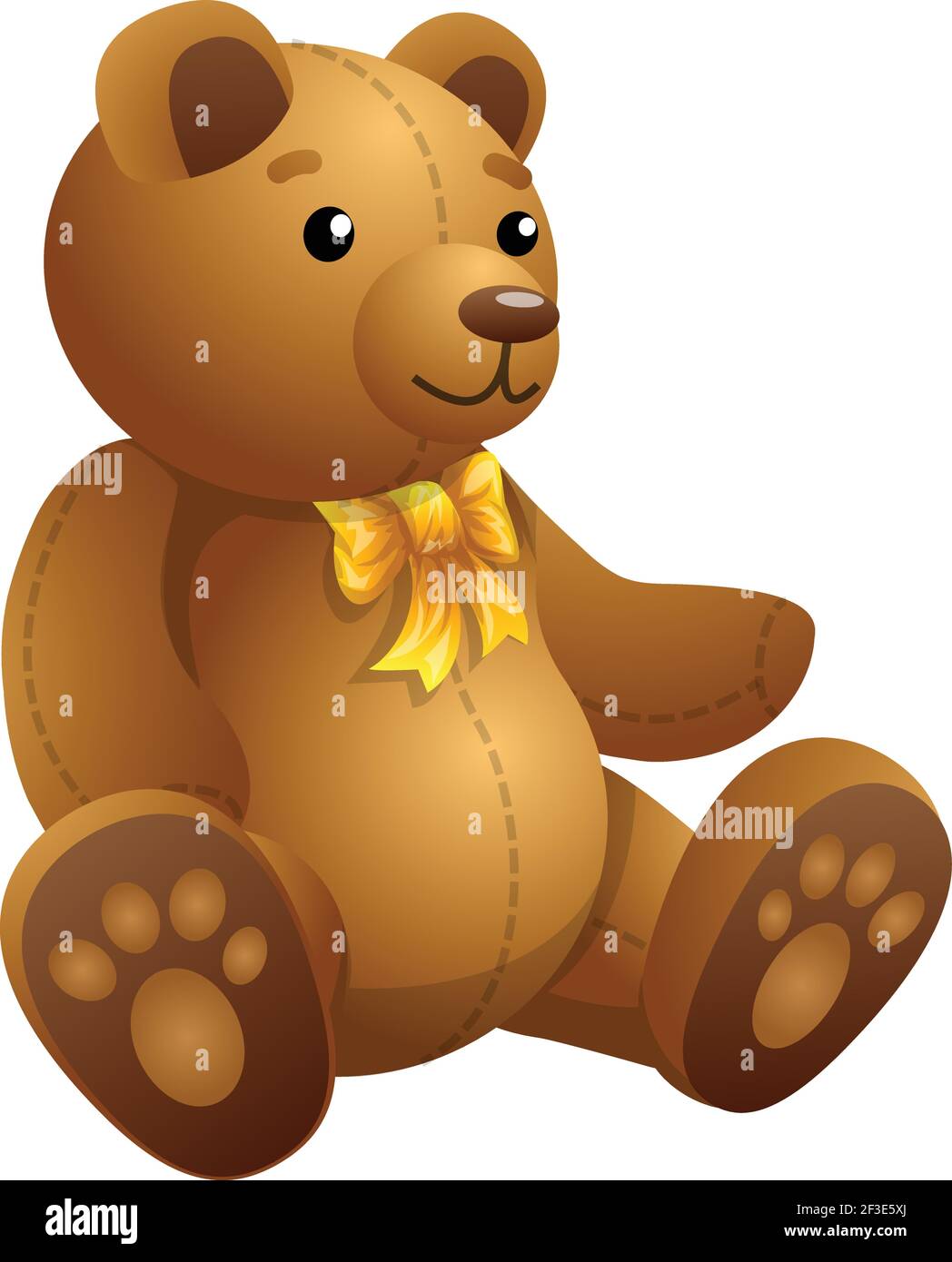 Icone Ours En Peluche Pour Bebe Style Dessin Anime Image Vectorielle Stock Alamy