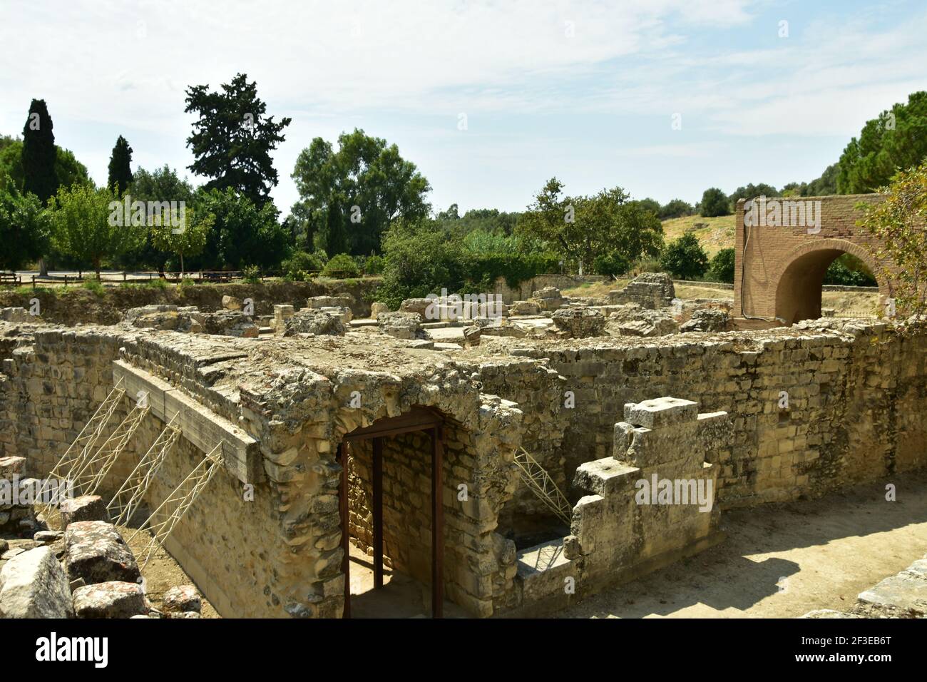 Gortyna est les ruines d'une ancienne métropole sur l'île grecque de Crète. Banque D'Images