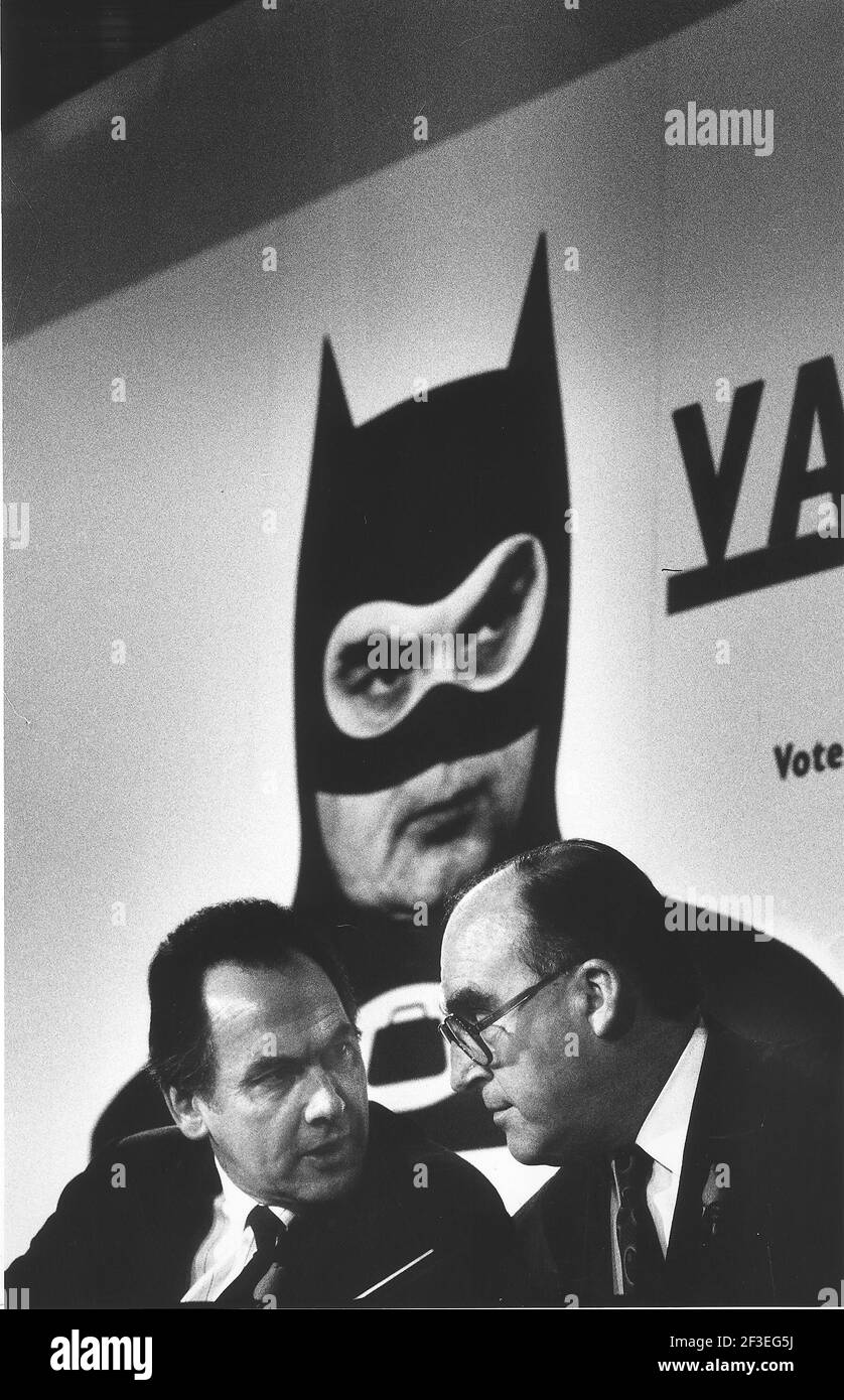 Jack Cunningham et John Smith à la TVA et le Conférence de presse conservatrice Banque D'Images