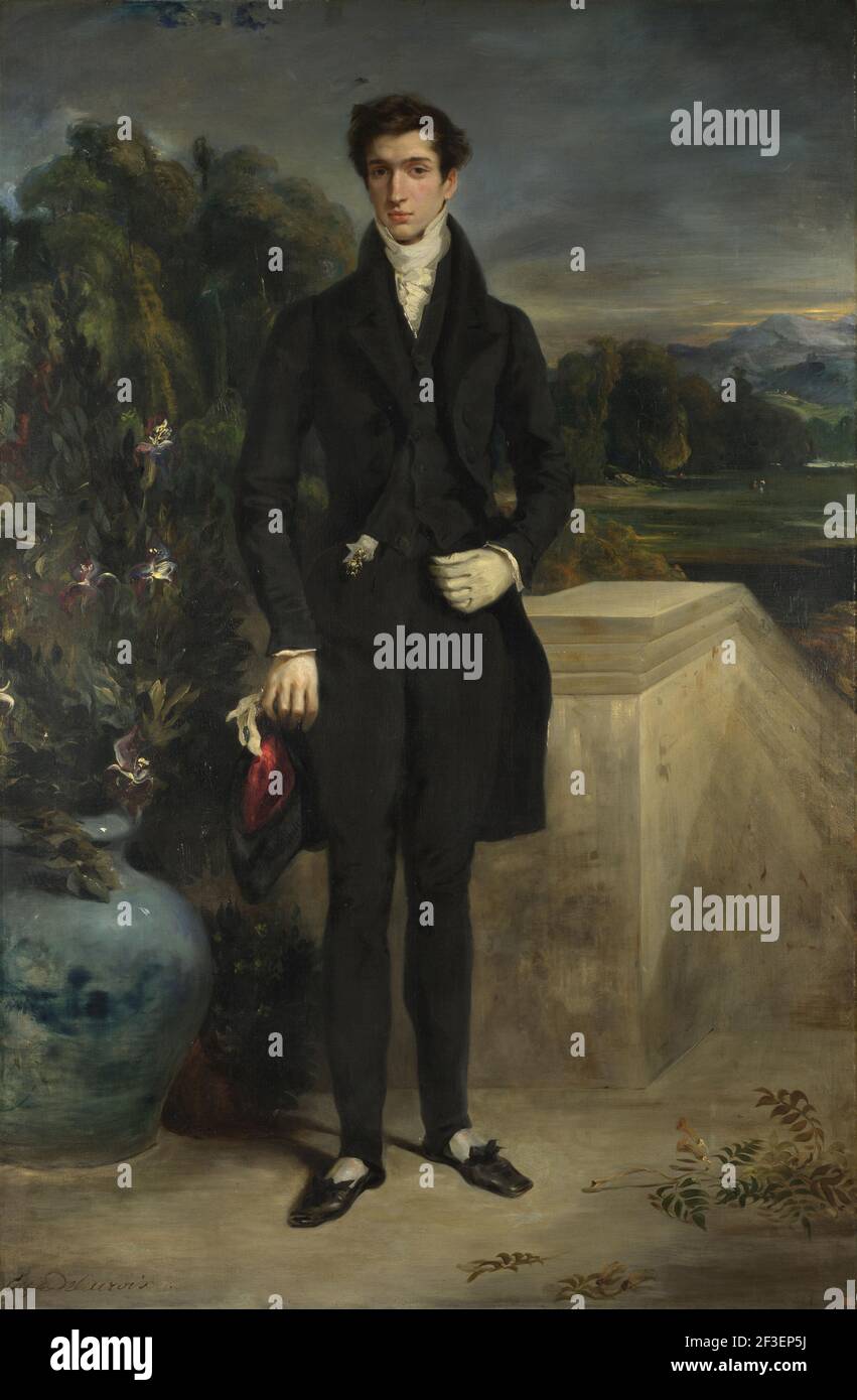 Portrait de Louis-Auguste Schwiter, 1826-1829. Dans la collection de National Gallery, Londres. Banque D'Images