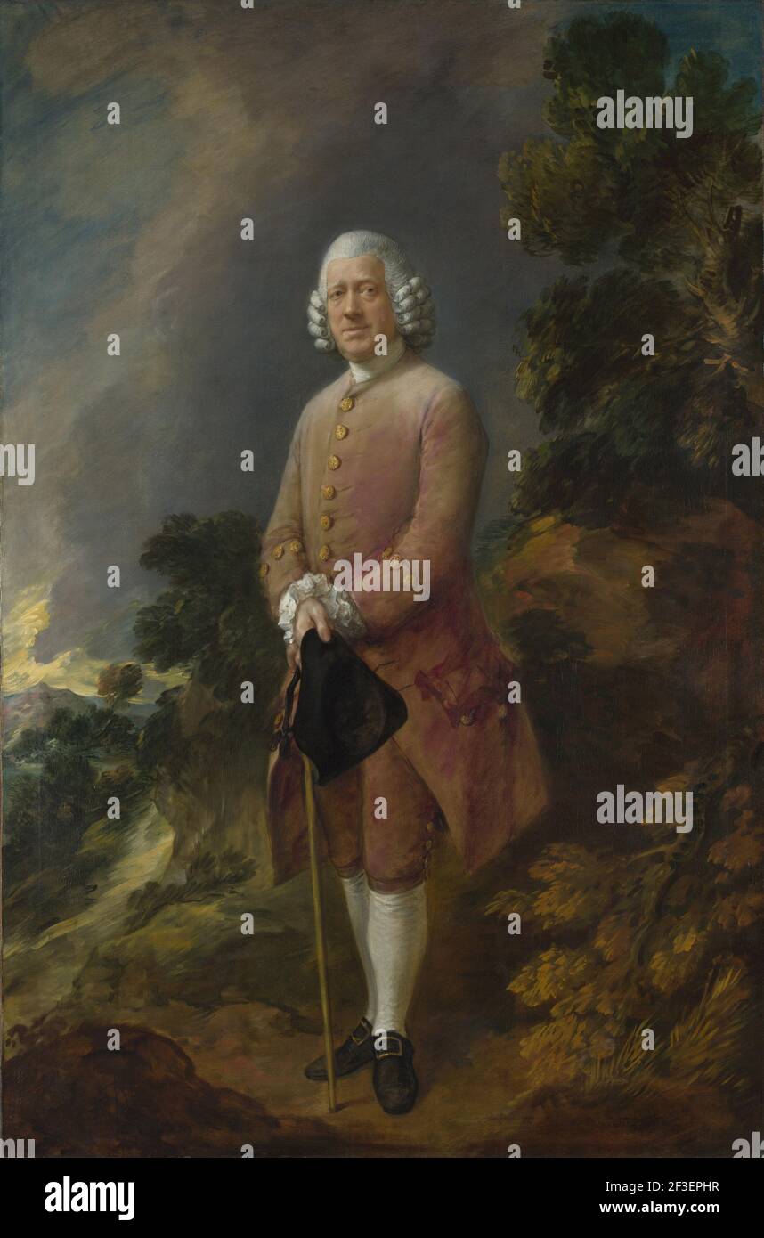 Portrait du Dr Ralph Schomberg (1714-1792), vers 1770. Dans la collection de National Gallery, Londres. Banque D'Images