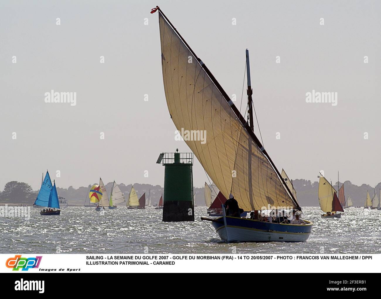 VOILE - LA SEMAINE DU GOLFE 2007 - GOLFE DU MORBIHAN (FRA) - 14 AU 20/05/2007 - PHOTO : FRANÇOIS VAN MALLEGHEM / DPPI ILLUSTRATION PATRIMONIALE - CARAMED Banque D'Images