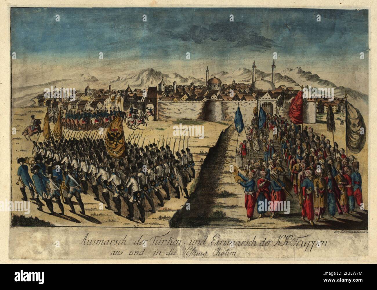 Capitulation de la forteresse Khotyn le 29 septembre 1788, 1788. Collection privée. Banque D'Images