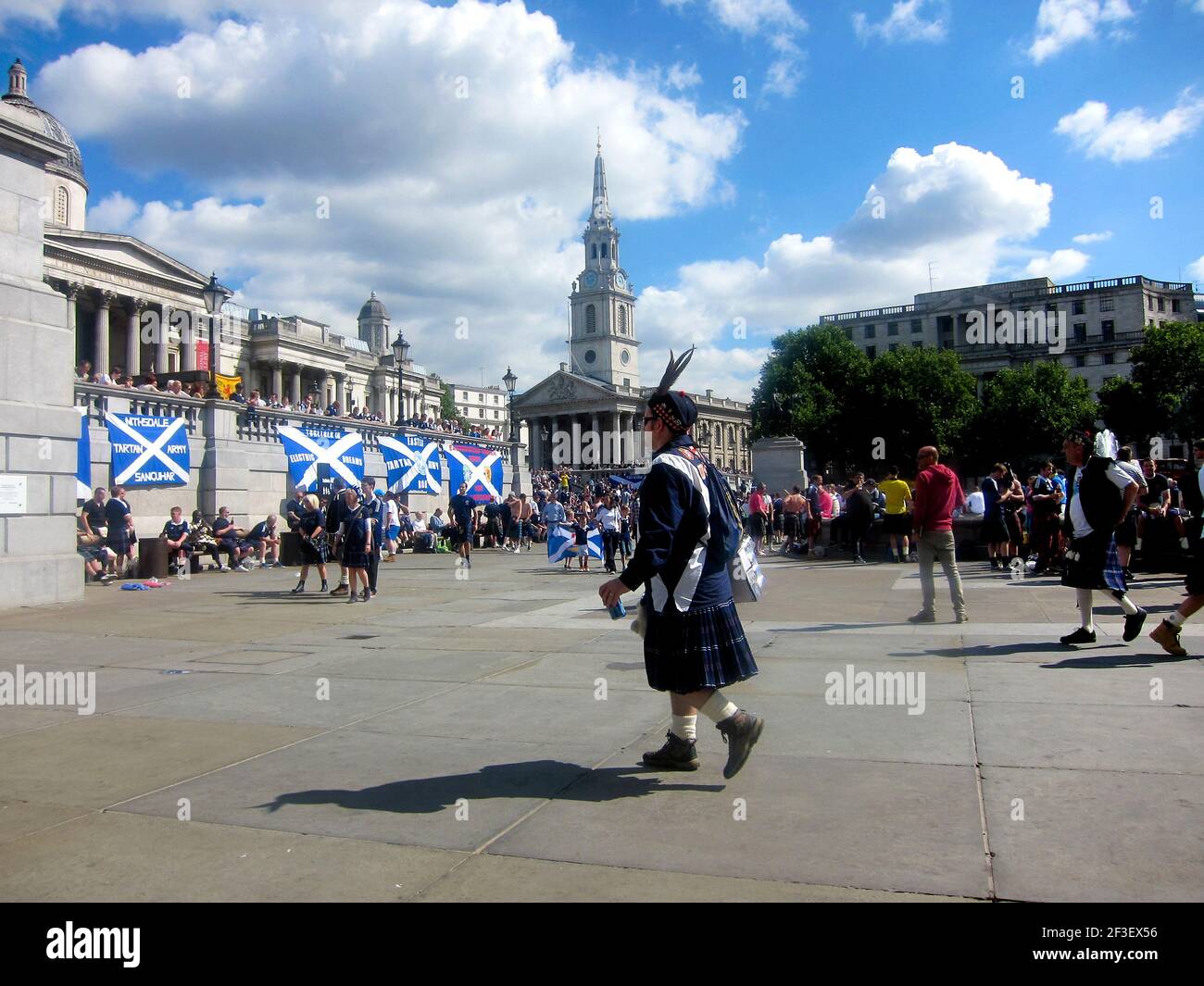 Scotland Supporters, Londres, Angleterre, Royaume-Uni Banque D'Images