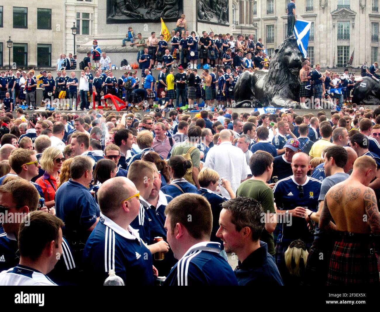 Scotland Supporters, Londres, Angleterre, Royaume-Uni Banque D'Images