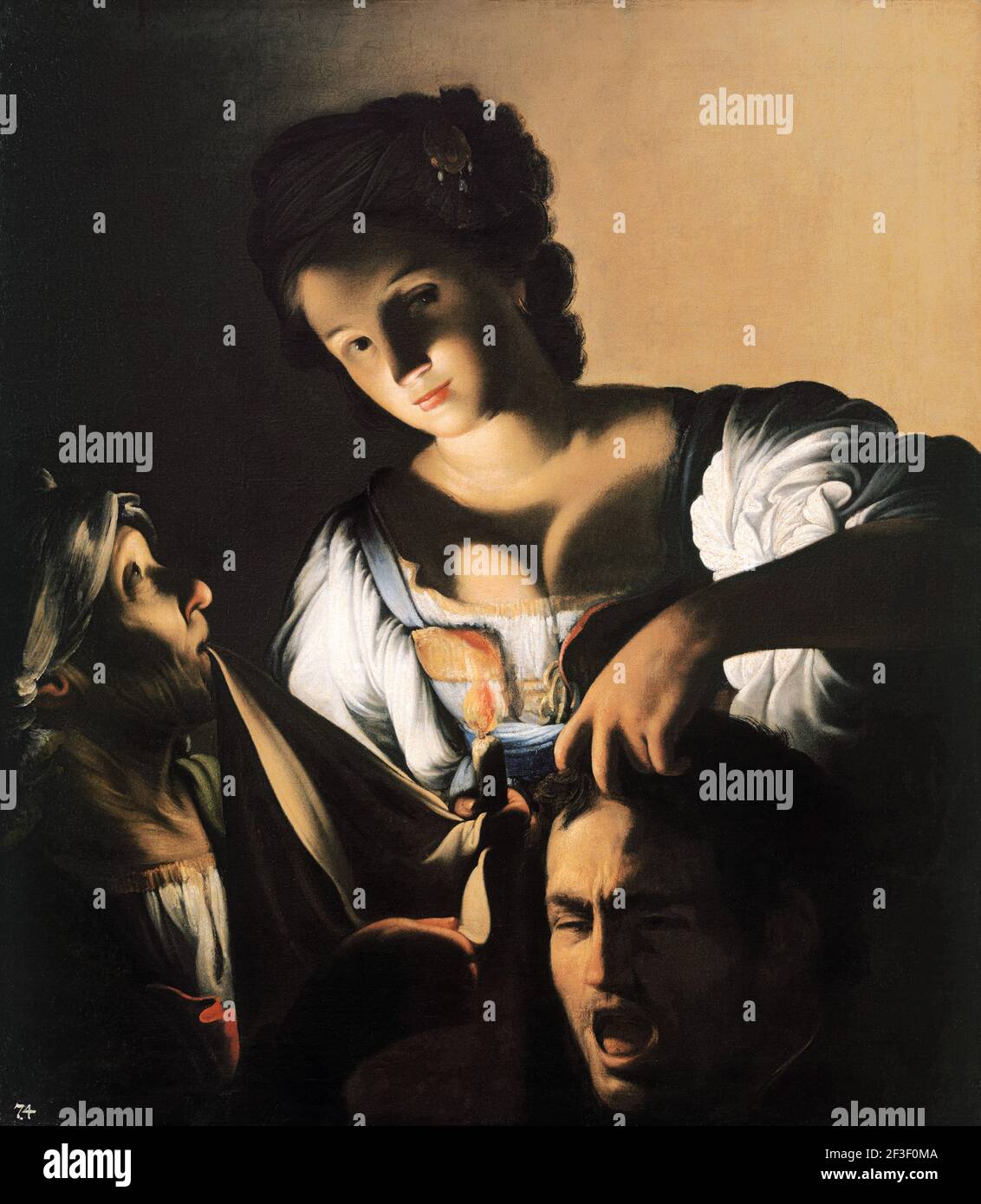 Judith avec le chef de Holofernes, vers 1610-1615. Trouvé dans la collection du Musée d'Histoire de l'Art, Vienne. Banque D'Images