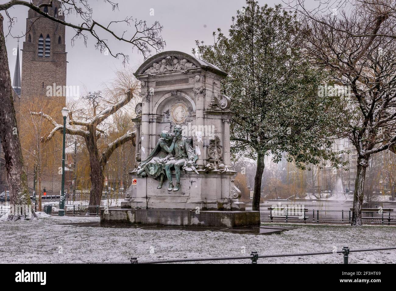 Paysage urbain de Bruxelles Banque D'Images