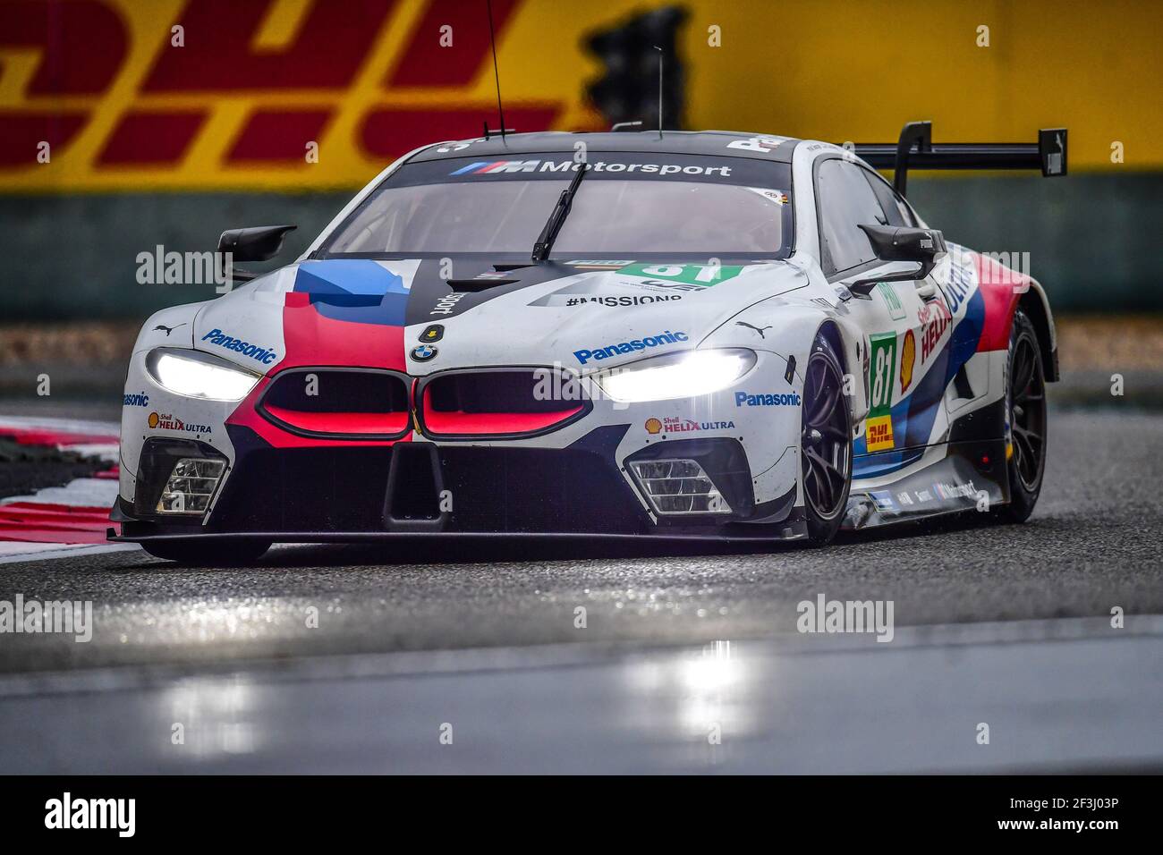 81 TOMCZYK Martin (ger), CATSBURG Nicky (nld), BMW M8 GTE équipe BMW MTEK, action pendant le Championnat du monde d'endurance WEC 2018 de la FIA, 6 heures de Shanghai du 16 au 18 novembre, à Shanghai, Chine - photo Pascal Saivet / DPPI Banque D'Images