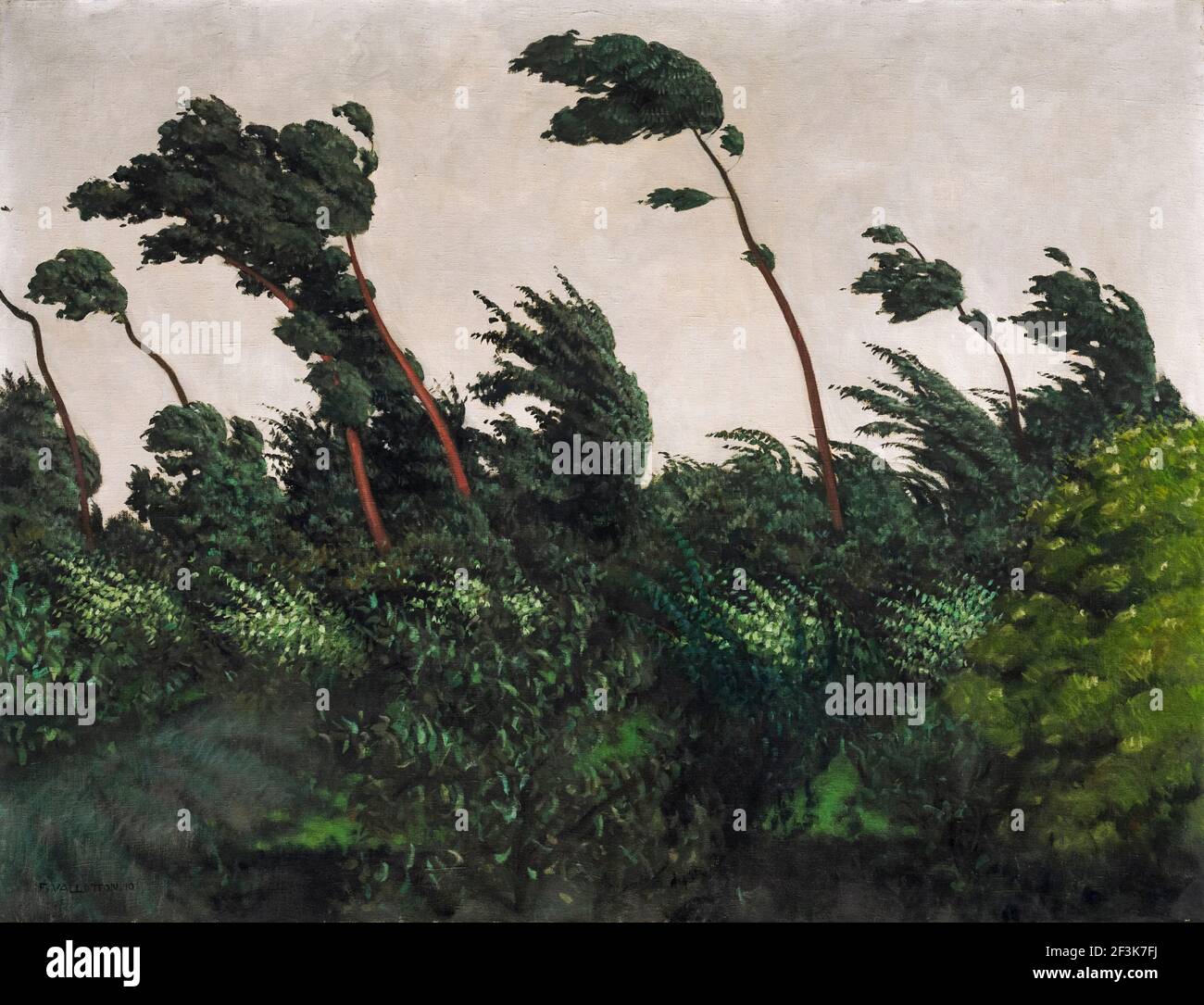 Félix Vallotton, le vent, peinture de paysage, 1910 Banque D'Images