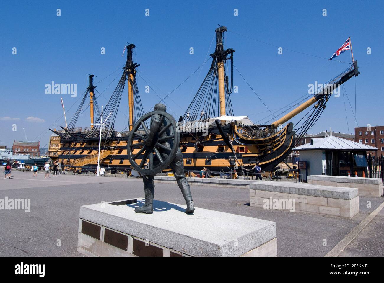 Navire de l'amiral Nelson, HMS Victory, Portsmouth Historic Docks, Angleterre | AUCUN | Banque D'Images