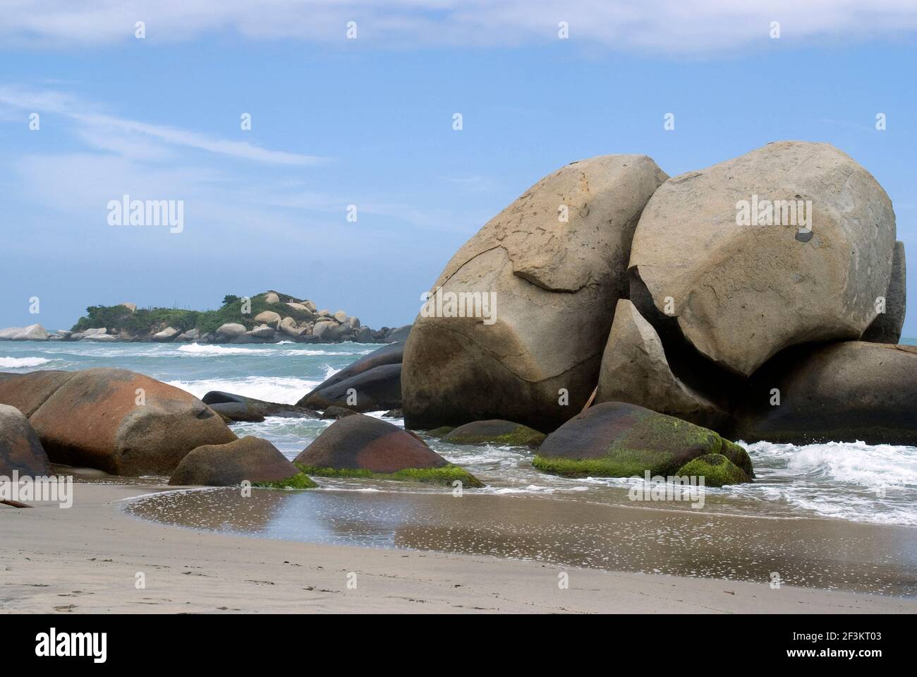 Arrecifes Beach, parc national de Tayrona, près de Santa Marta, Colombie | AUCUN | Banque D'Images