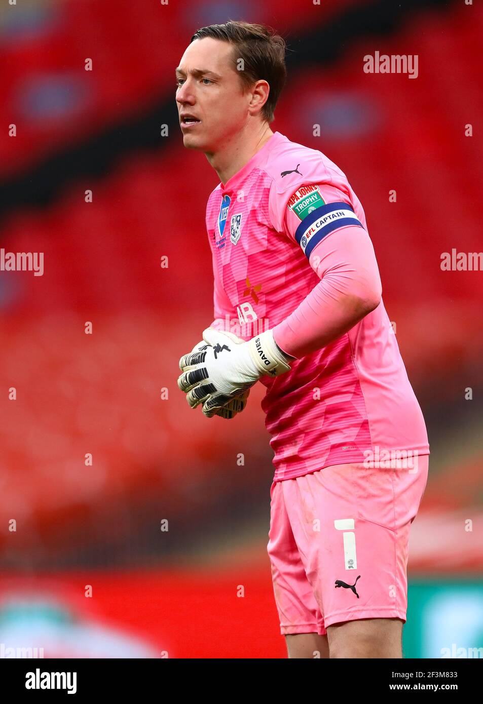 Scott Davies de Tranmere Rovers - Sunderland contre Tranmere Rovers, finale du Trophée EFL Papa John's, Stade Wembley, Londres - 14 mars 2021 usage éditorial seulement Banque D'Images