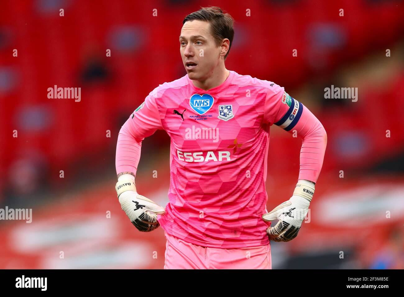 Scott Davies de Tranmere Rovers - Sunderland contre Tranmere Rovers, finale du Trophée EFL Papa John's, Stade Wembley, Londres - 14 mars 2021 usage éditorial seulement Banque D'Images