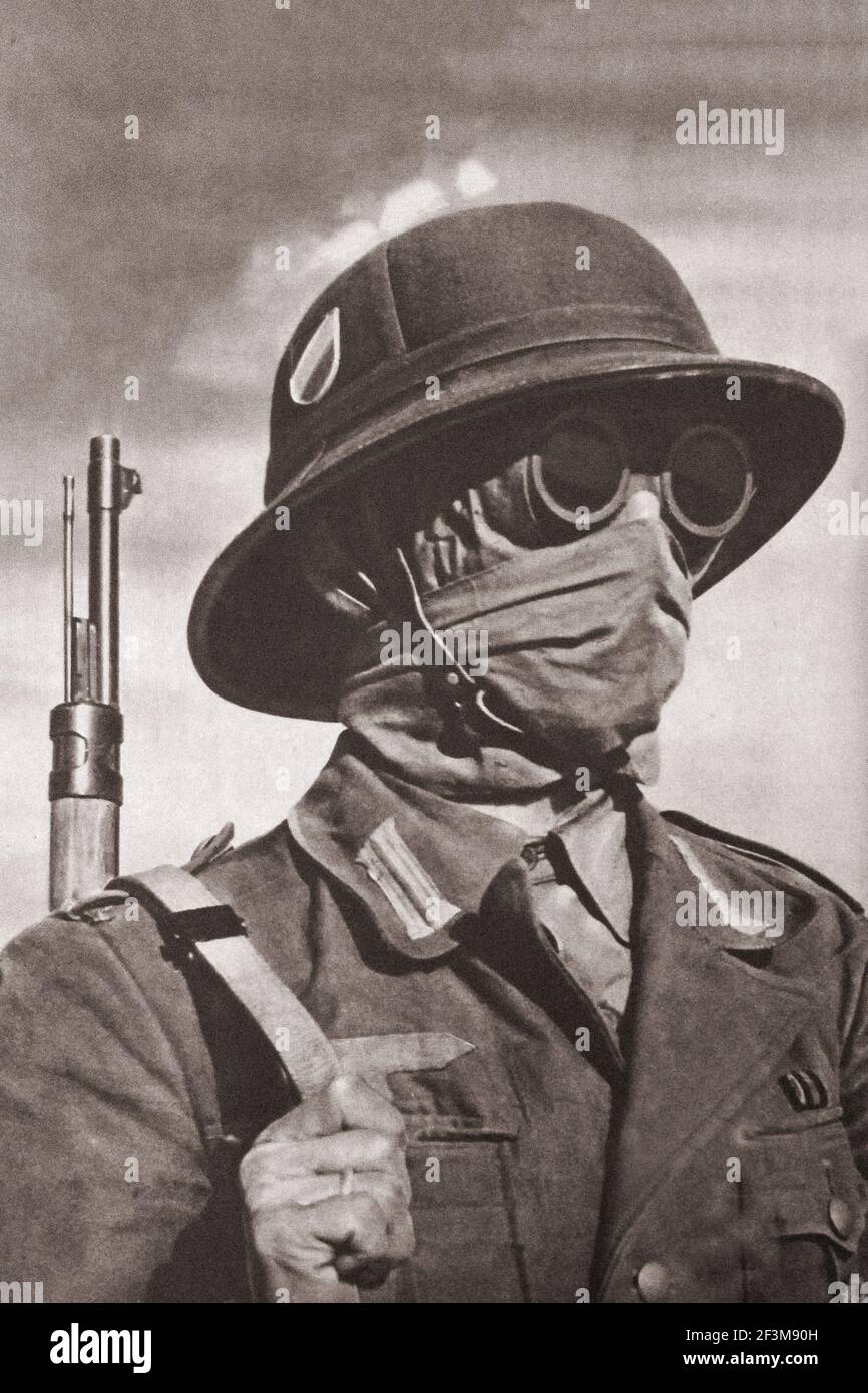 Période de la Seconde Guerre mondiale dans la propagande allemande. Le corps africain allemand dans la campagne nord-africaine. Été 1941 Banque D'Images