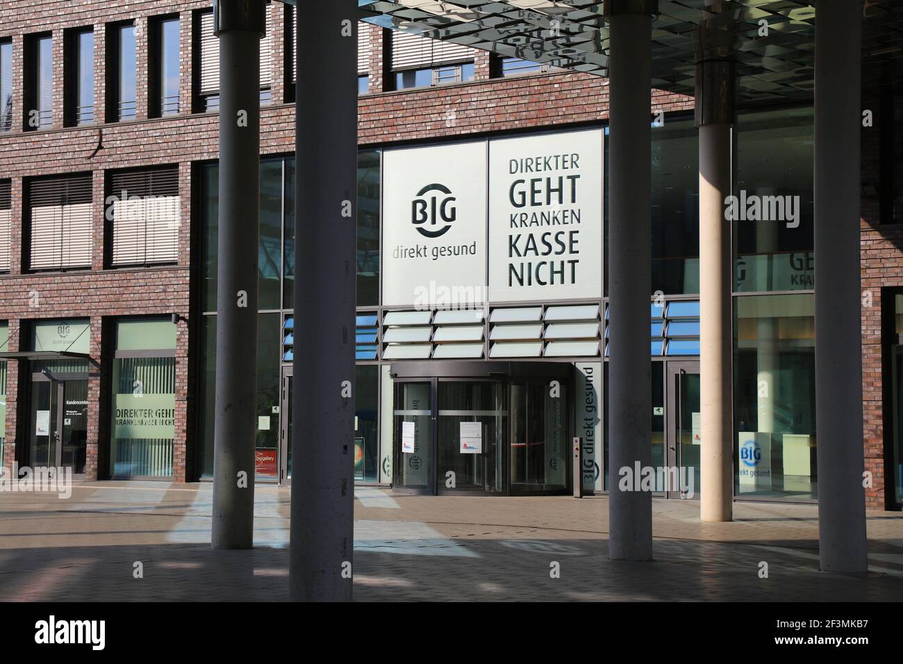 DORTMUND, ALLEMAGNE - 16 SEPTEMBRE 2020 : Big Krankenkasse dans le centre-ville de Dortmund, Allemagne. Big a été le premier fonds privé d'assurance maladie. Banque D'Images
