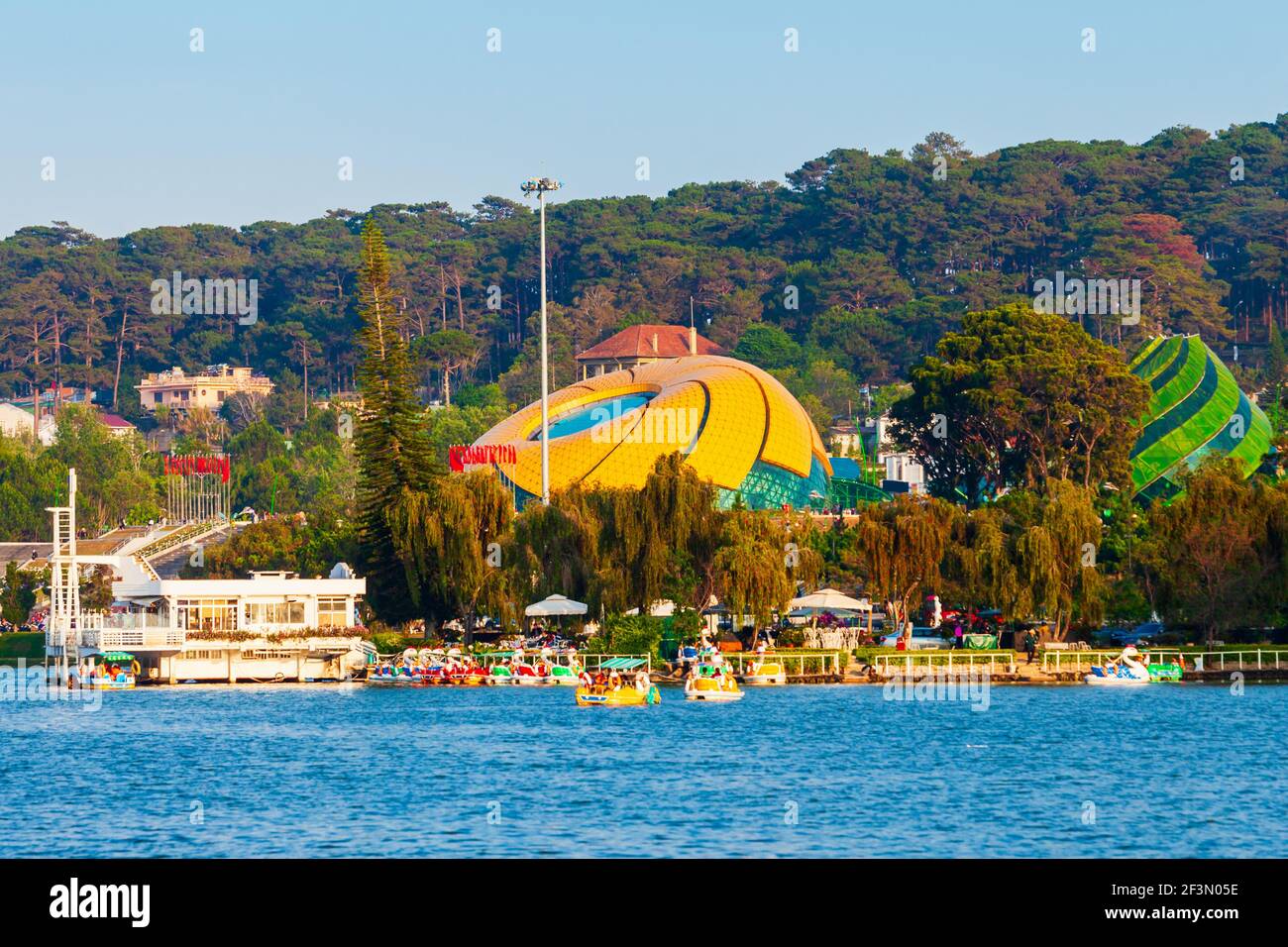 Lac Xuan Huong à Dalat city au Vietnam Banque D'Images