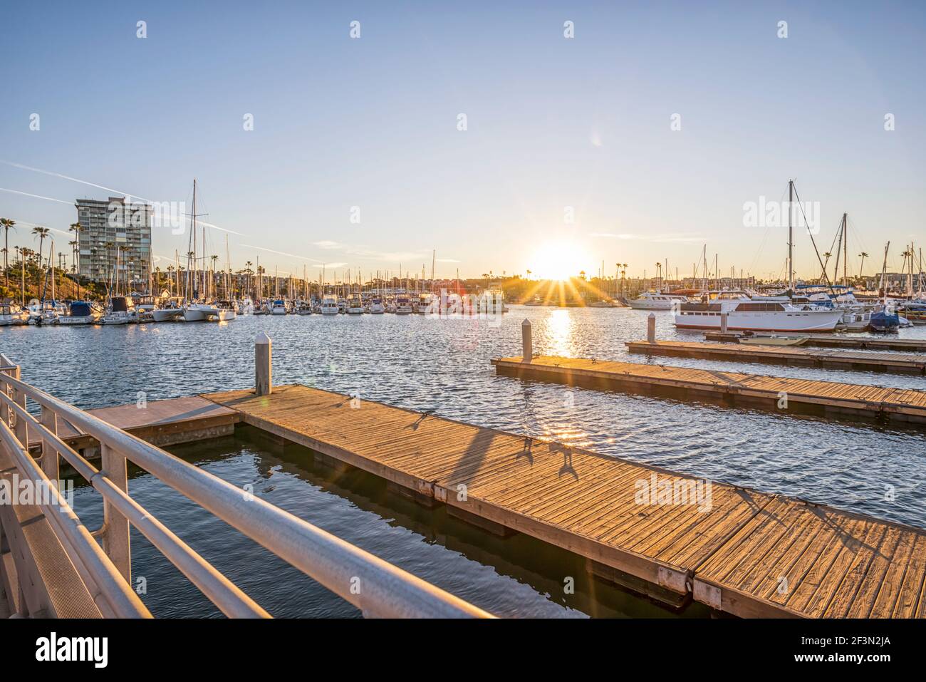 Oceanside Harbour le matin d'hiver. Oceanside, Californie, États-Unis. Banque D'Images