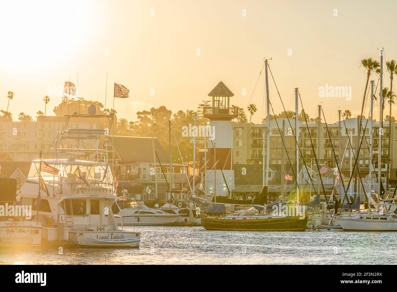 Oceanside Harbour le matin d'hiver. Oceanside, Californie, États-Unis. Banque D'Images